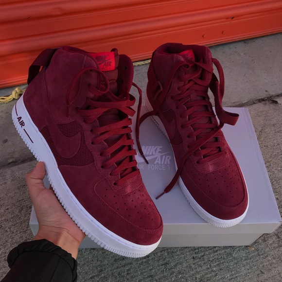 NIKE authentic mens AIR FORCE university red Sz 9 - Picture 2 of 6